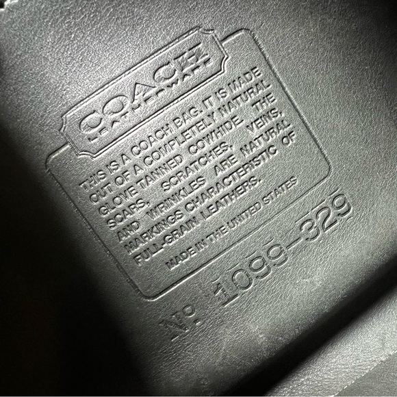 Vintage coach 9870 court bag forest green made in USA - Picture 13 of 15